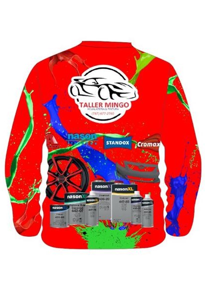 T-SHIRTS MANGAS LARGAS SUBLIMADO 80